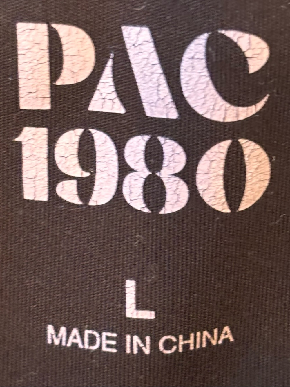 PAC 1980 PacSun Black Flare Fold-Over Waist Pants - Picture 3 of 6